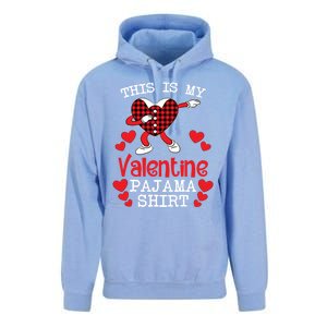 This Is My Valentine Pajama Great Gift Valentines Day Cool Plaid Cool Gift Unisex Surf Hoodie