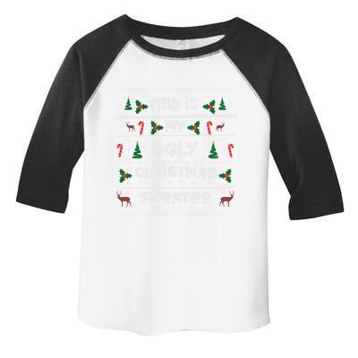 This Is My Ugly Sweater Christmas Gift Toddler Fine Jersey T-Shirt