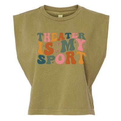 Theater Is My Sport Theater Lover Movie Lover Garment-Dyed Women's Muscle Tee