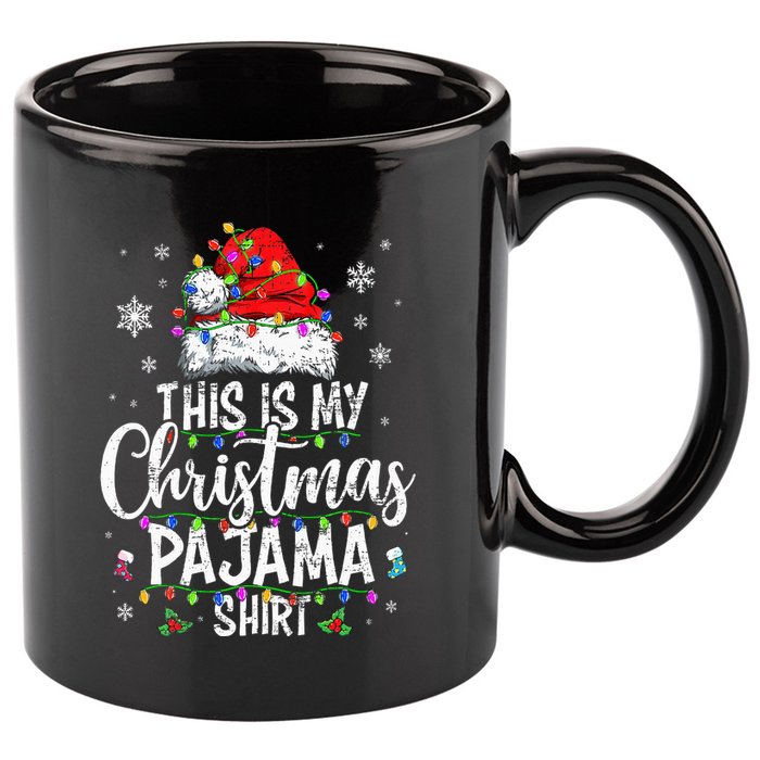 This Is My Christmas Pajama Xmas Pajama 11oz C Handle Ceramic Mug