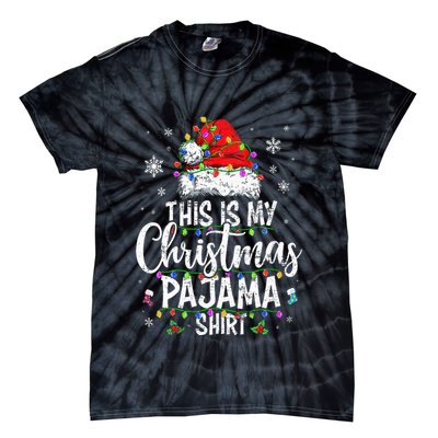 This Is My Christmas Pajama Xmas Pajama Tie-Dye T-Shirt