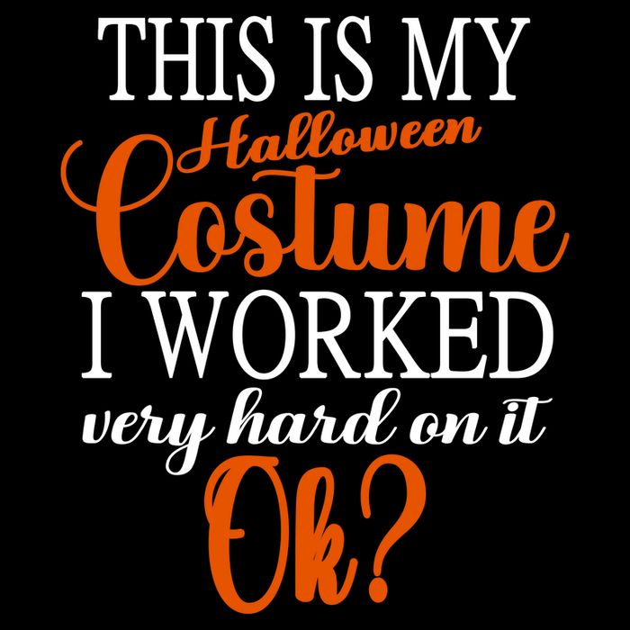 This Is My Halloween Costume I Worked Very Hard On It Ok? 16 in Basic Backpack