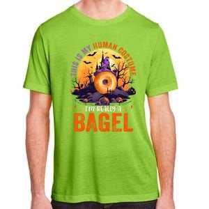 This Is My Hu Costume IM Really A Bagel Halloween Witch Cool Gift Adult ChromaSoft Performance T-Shirt