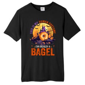 This Is My Hu Costume IM Really A Bagel Halloween Witch Cool Gift Tall Fusion ChromaSoft Performance T-Shirt