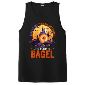 This Is My Hu Costume IM Really A Bagel Halloween Witch Cool Gift PosiCharge Competitor Tank