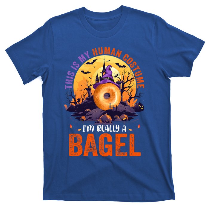 This Is My Hu Costume IM Really A Bagel Halloween Witch Cool Gift T-Shirt