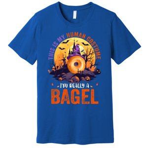 This Is My Hu Costume IM Really A Bagel Halloween Witch Cool Gift Premium T-Shirt