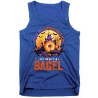 This Is My Hu Costume IM Really A Bagel Halloween Witch Cool Gift Tank Top