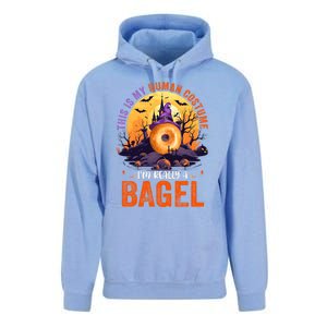 This Is My Hu Costume IM Really A Bagel Halloween Witch Cool Gift Unisex Surf Hoodie