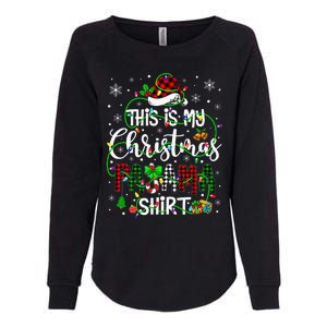 This Is My Christmas Pajama Matching Family Xmas Lights Womens California Wash Sweatshirt