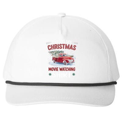 This Is My Christmas Movie Watching Red Truck 2024 Snapback Five-Panel Rope Hat