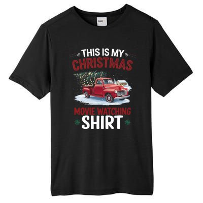 This Is My Christmas Movie Watching Red Truck 2024 Tall Fusion ChromaSoft Performance T-Shirt