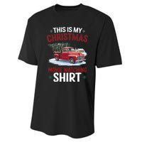 This Is My Christmas Movie Watching Red Truck 2024 Performance Sprint T-Shirt