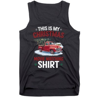 This Is My Christmas Movie Watching Red Truck 2024 Tank Top