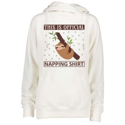 This Is My Napping Shirt Womens Funnel Neck Pullover Hood