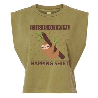 This Is My Napping Shirt Garment-Dyed Women's Muscle Tee