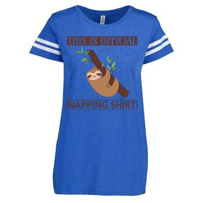 This Is My Napping Shirt Enza Ladies Jersey Football T-Shirt