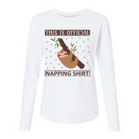 This Is My Napping Shirt Womens Cotton Relaxed Long Sleeve T-Shirt