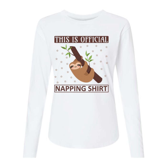 This Is My Napping Shirt Womens Cotton Relaxed Long Sleeve T-Shirt