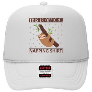 This Is My Napping Shirt High Crown Mesh Back Trucker Hat