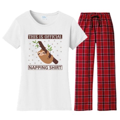 This Is My Napping Shirt Women's Flannel Pajama Set