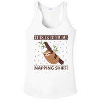 This Is My Napping Shirt Ladies PosiCharge Competitor Racerback Tank