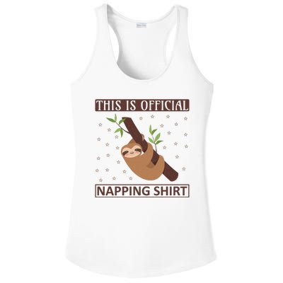 This Is My Napping Shirt Ladies PosiCharge Competitor Racerback Tank