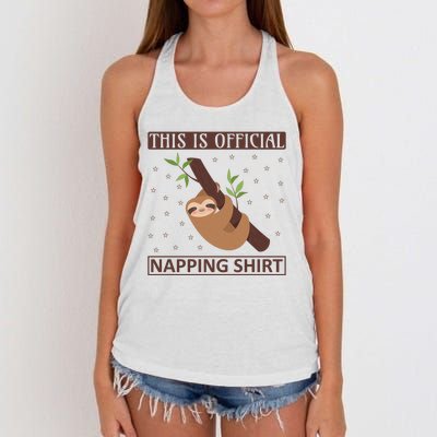 This Is My Napping Shirt Women's Knotted Racerback Tank