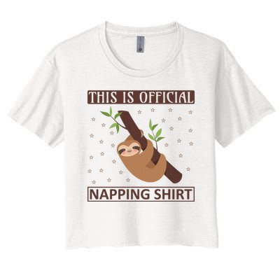 This Is My Napping Shirt Women's Crop Top Tee