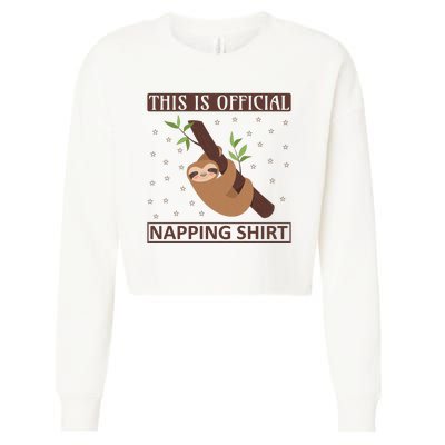 This Is My Napping Shirt Cropped Pullover Crew