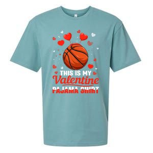 This Is My Valentine Pajama Gift Headband Basketball Player Gift Sueded Cloud Jersey T-Shirt