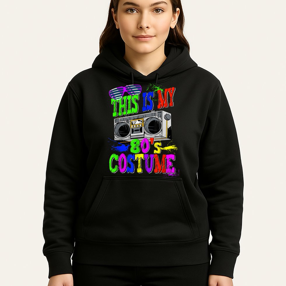 This Is My 80s Costume 80s Party Hoodie