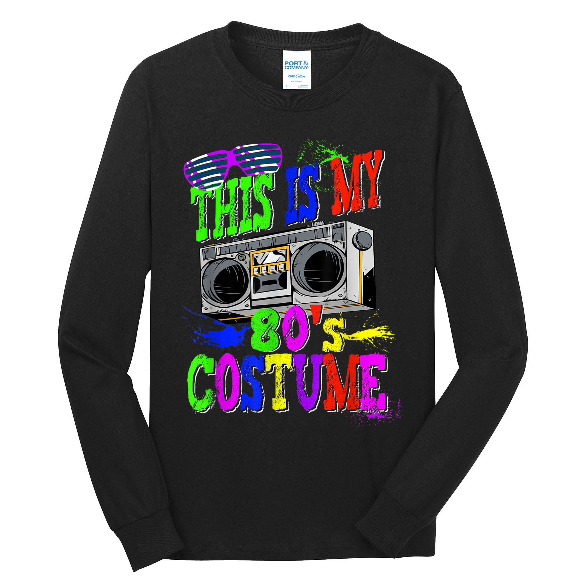 This Is My 80s Costume 80s Party Tall Long Sleeve T-Shirt