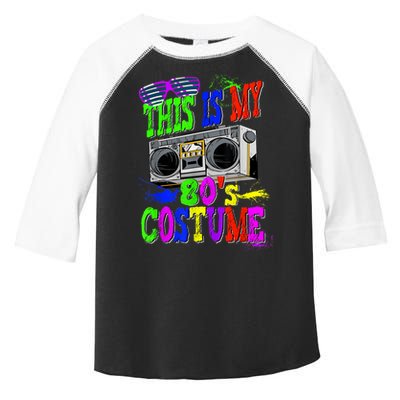 This Is My 80s Costume 80s Party Toddler Fine Jersey T-Shirt