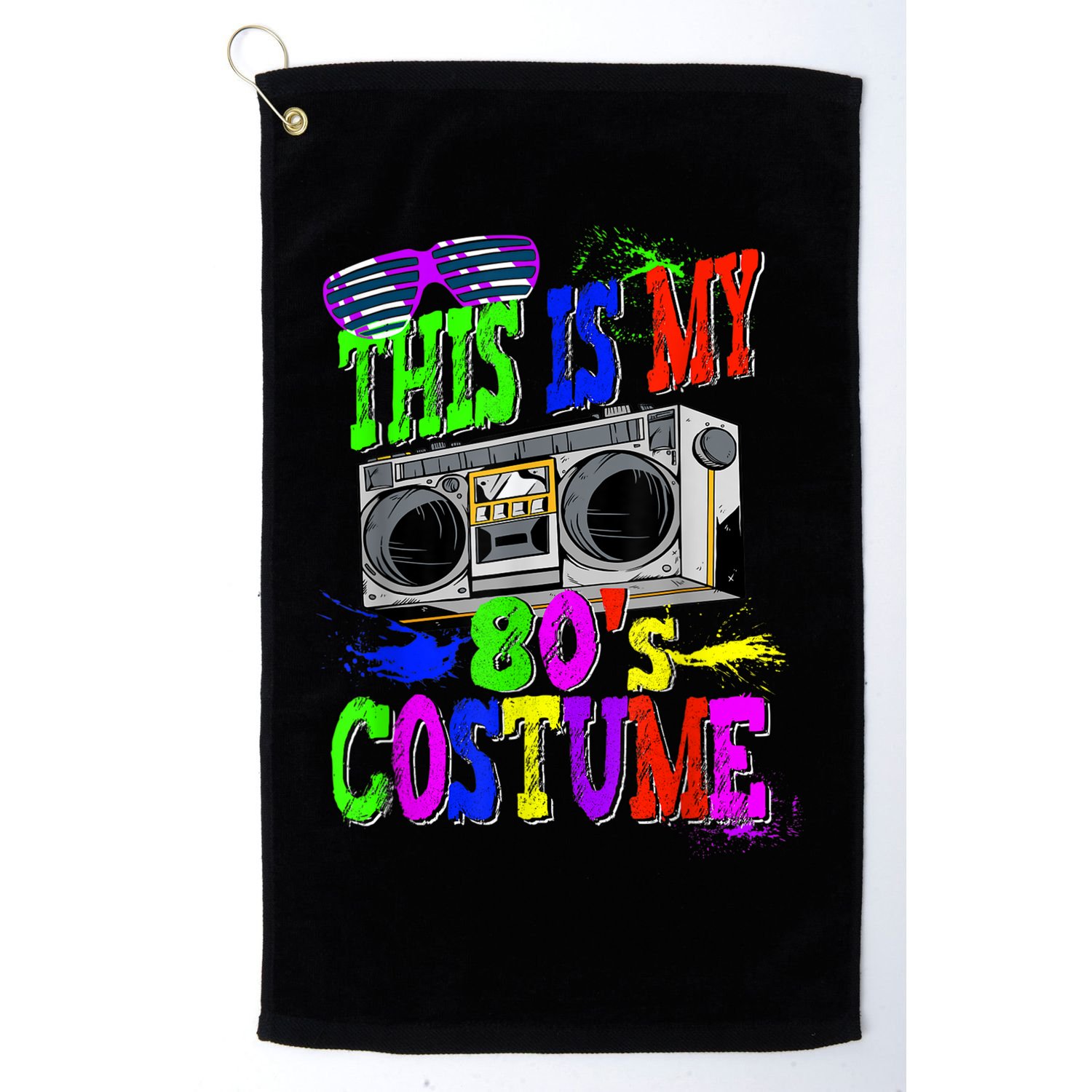 This Is My 80s Costume 80s Party Golf Towel