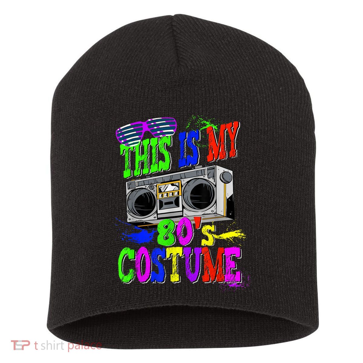 This Is My 80s Costume 80s Party Short Acrylic Beanie