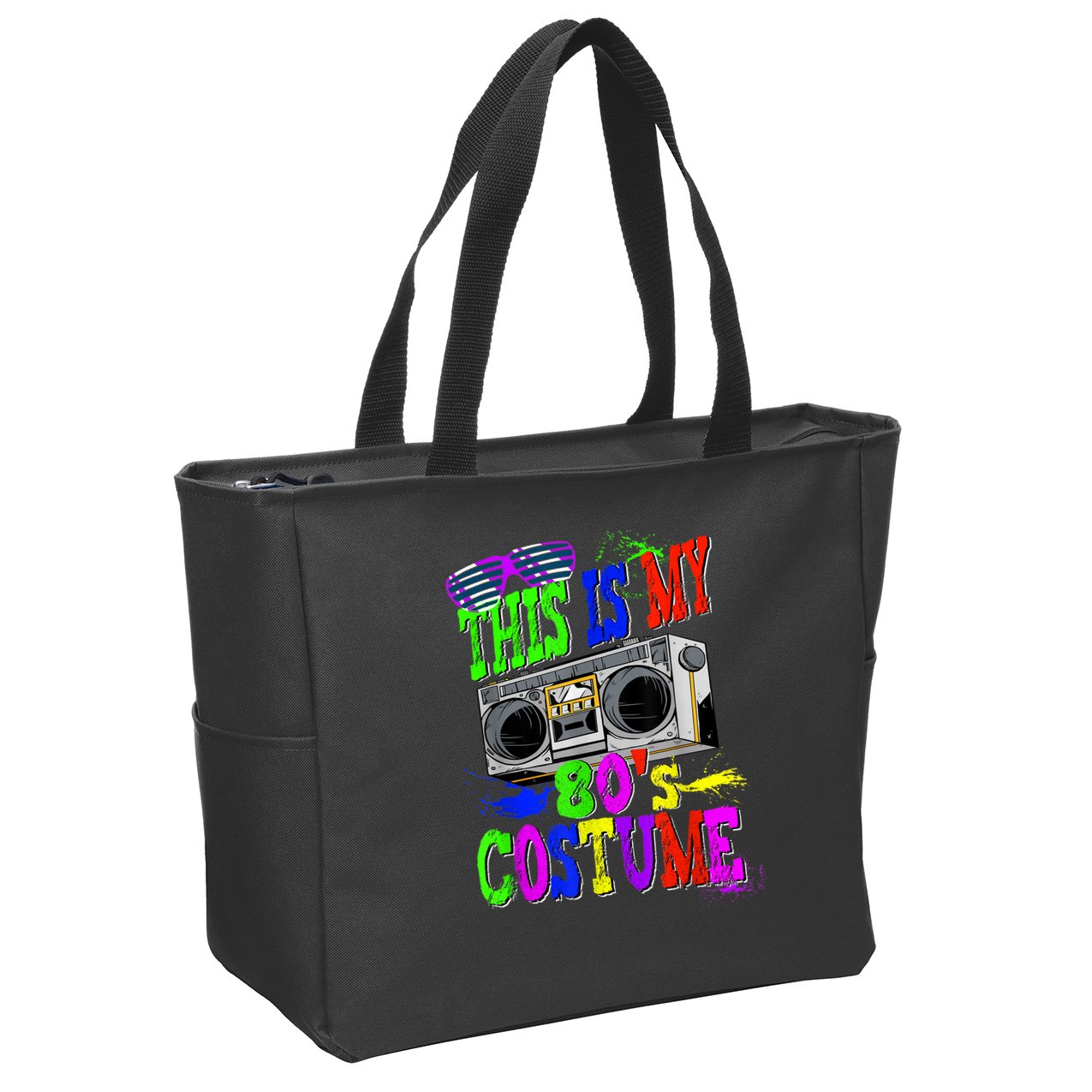 This Is My 80s Costume 80s Party Zip Tote Bag
