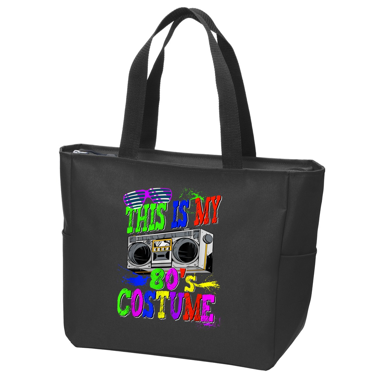 This Is My 80s Costume 80s Party Zip Tote Bag
