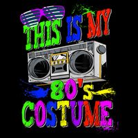 This Is My 80s Costume 80s Party Zip Tote Bag