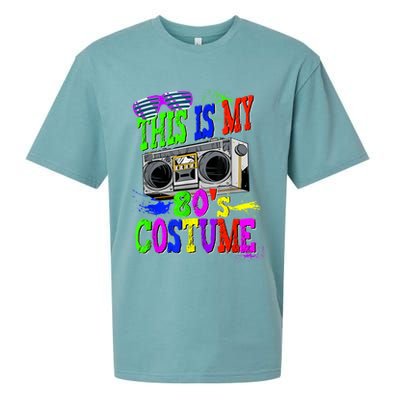 This Is My 80s Costume 80s Party Sueded Cloud Jersey T-Shirt