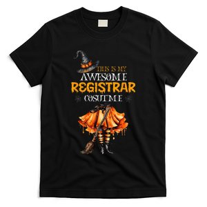 This Is My Halloween School Registrar Costume Funny Witch T-Shirt