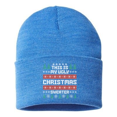 This Is My Ugly Sweater Gift Sustainable Knit Beanie