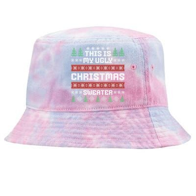 This Is My Ugly Sweater Gift Tie-Dyed Bucket Hat