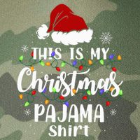 This Is My Christmas Pajama Funny Xmas Pjs Legacy Tie Dye Trucker Hat