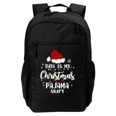 This Is My Christmas Pajama Funny Xmas Pjs Backpack