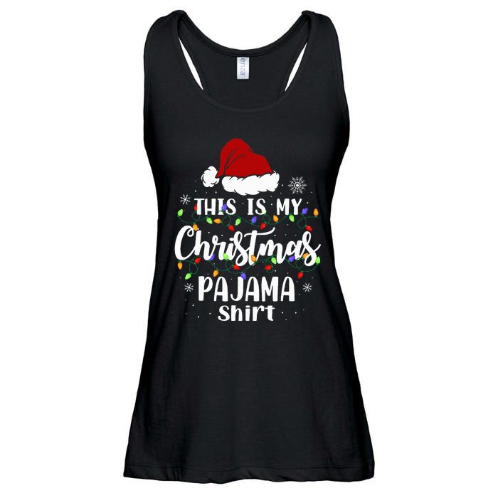 This Is My Christmas Pajama Funny Xmas Pjs Ladies Essential Flowy Tank