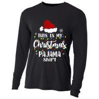 This Is My Christmas Pajama Funny Xmas Pjs Cooling Performance Long Sleeve Crew