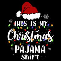 This Is My Christmas Pajama Funny Xmas Pjs Cooling Performance Long Sleeve Crew
