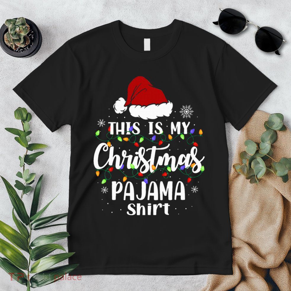 This Is My Christmas Pajama Funny Xmas Pjs Premium T-Shirt