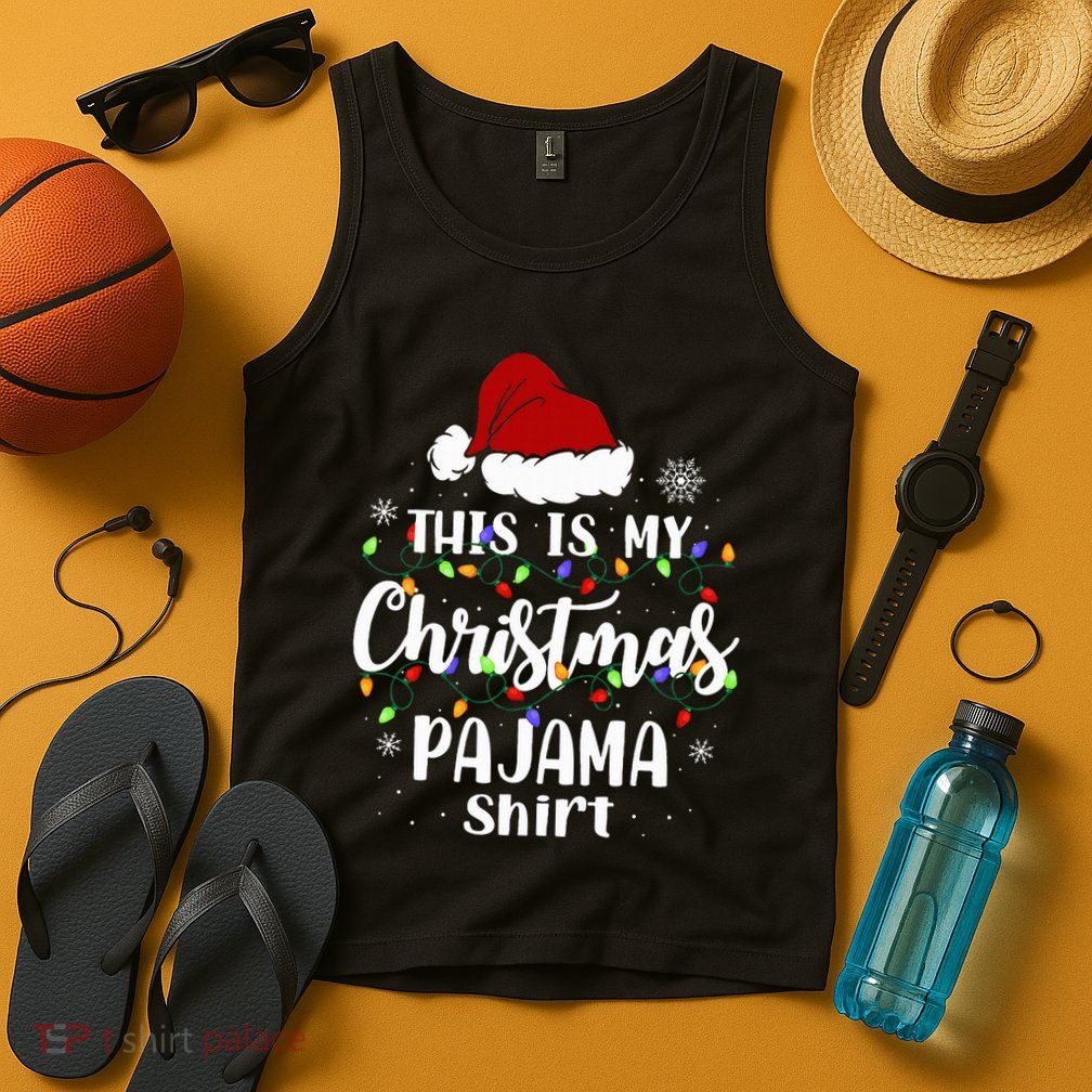 This Is My Christmas Pajama Funny Xmas Pjs Tank Top
